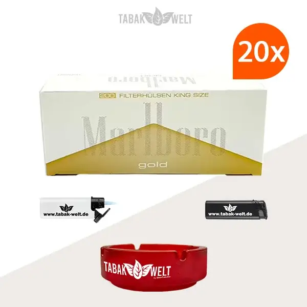 20x-marlboro-gold-filterhuelsen-200er-4000-stueck-mit-aschenbecher