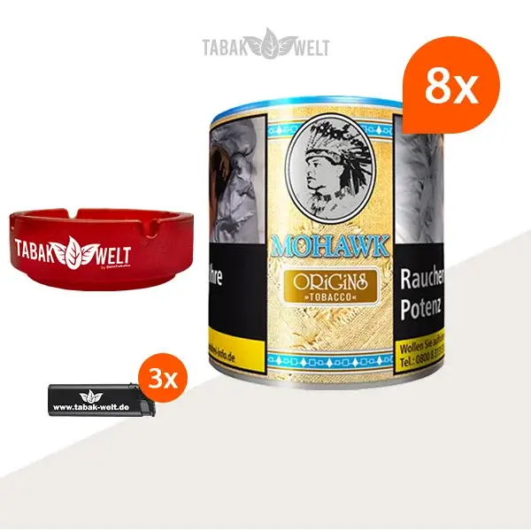 mohawk-origins-feinschnitt-tabak-5x-dose-mit-aschenbecher