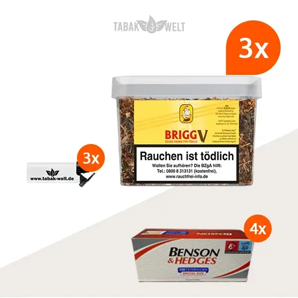 brigg-v-vanilla-pfeifentabak-3x-eimer-mit-1000-huelsen