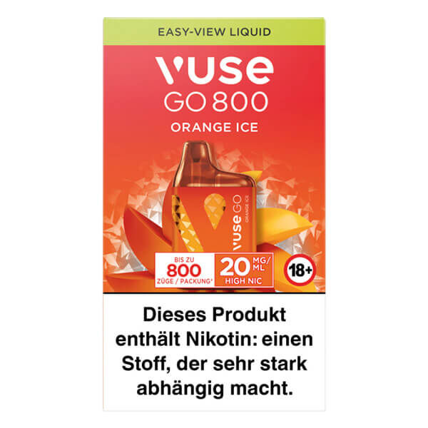 Vuse GO 800 Box Orange Ice 20 mg Einweg E-Zigarette