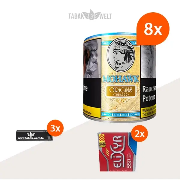 mohawk-origins-feinschnitt-tabak-8x-dose-mit-1100-huelsen