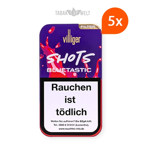stange-villiger-shots-bluetastic-zigarillos-mit-filter