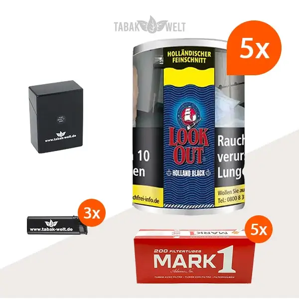 look-out-holland-black-feinschnitt-tabak-5x-dose-mit-1000-king-size-huelsen-und-etui