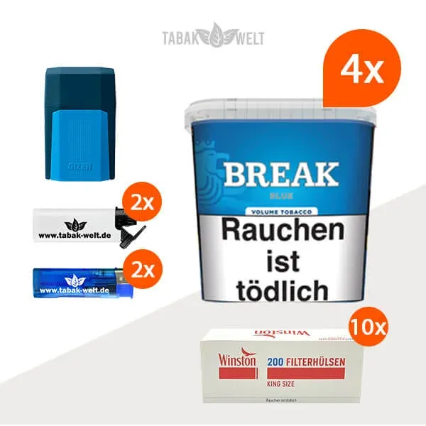 break-blue-volumentabak-4x-giga-box-mit-2000-king-size-huelsen
