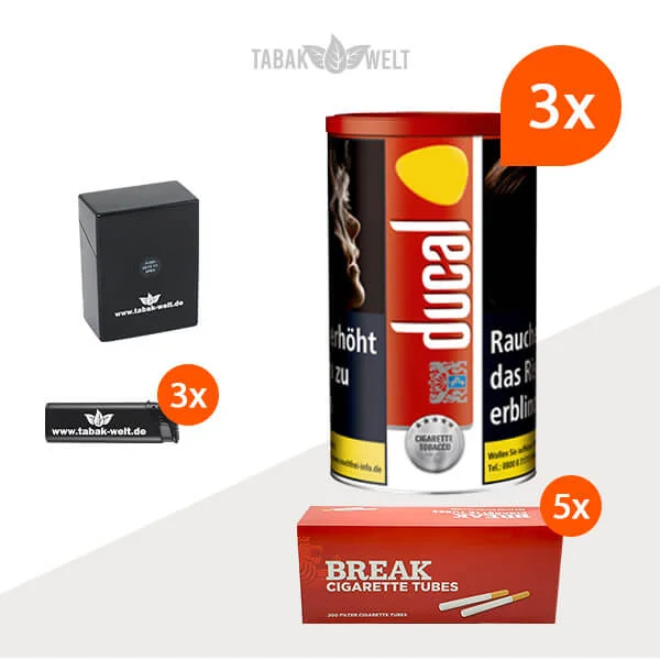ducal-red-feinschnitt-tabak-3x-dose-mit-1000-king-size-huelsen