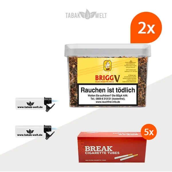 brigg-v-vanilla-pfeifentabak-2x-eimer-mit-1000-huelsen