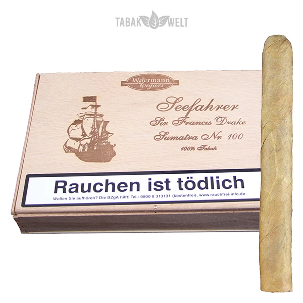 Woermann Cigars Seefahrer Zigarren Sir Francis Drake Sumatra No 100