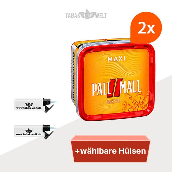 Pall Mall Tabak 2 x Maxi-Box mit wählbaren Filterhülsen