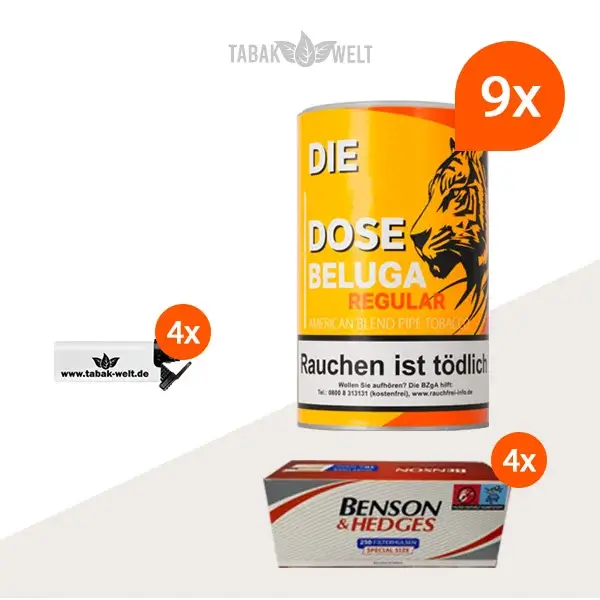 beluga-regular-pfeifentabak-9x-dose-mit-benson-hedges-huelsenn