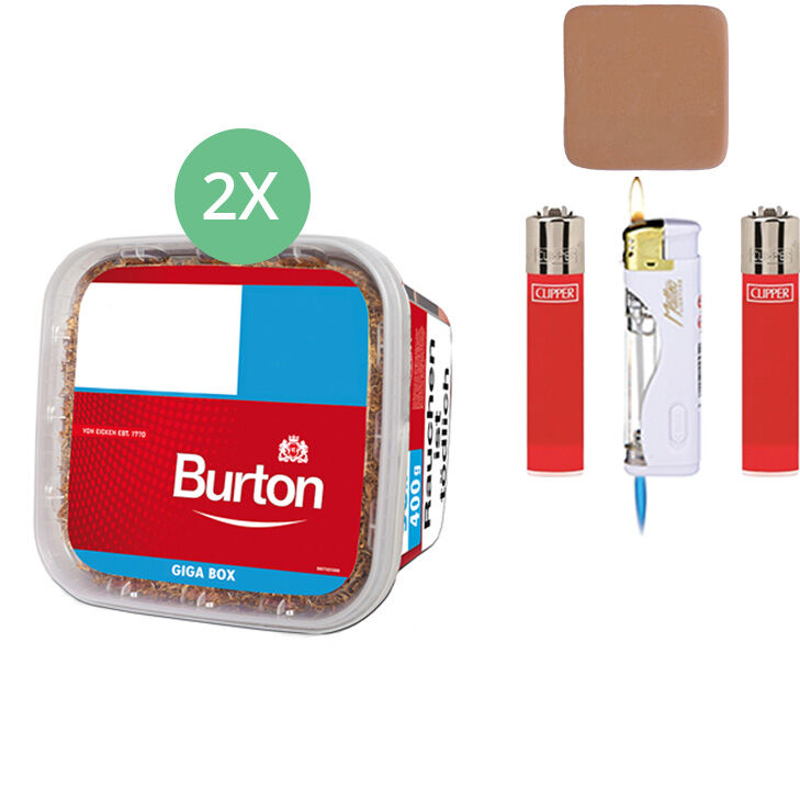 Burton Giga Box 2 x 400g mit Feuerzeugen