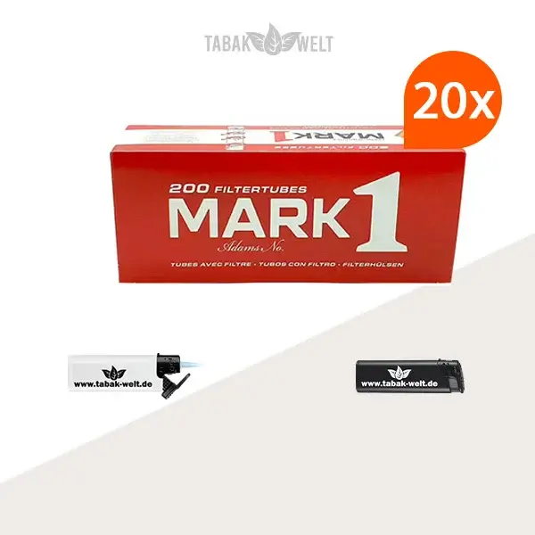 20x-mark-1-king-size-filterhuelsen-200er-4000-stueck-mit-feuerzeugen