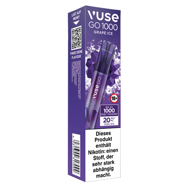 vuse go 1000 grape ice ovp