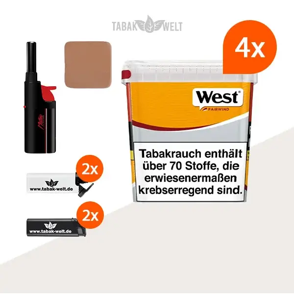 west-yellow-volumentabak-4x-giga-box-mit-tabakbefeuchter