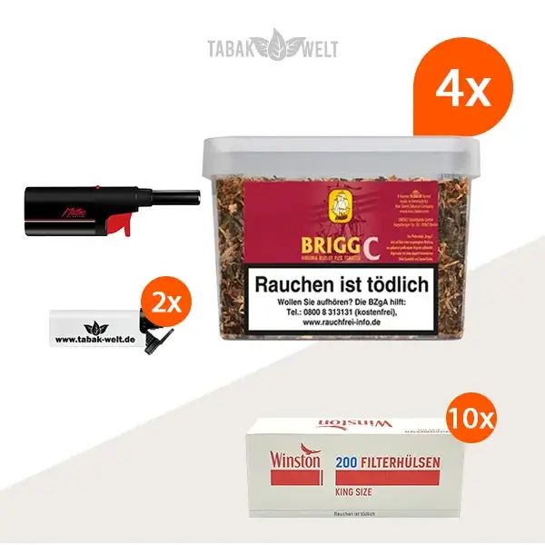 brigg-c-cherry-pfeifentabak-4x-eimer-mit-2000-king-size-huelsen