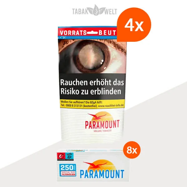 paramount-volumentabak-4x-beutel-mit-2000-special-size-filterhuelsen