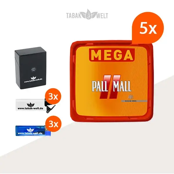 Pall Mall Allround Red Volumentabak 5x Mega Box mit Etui Pall Mall Allround Red Volumentabak 5x Mega Box mit Etui