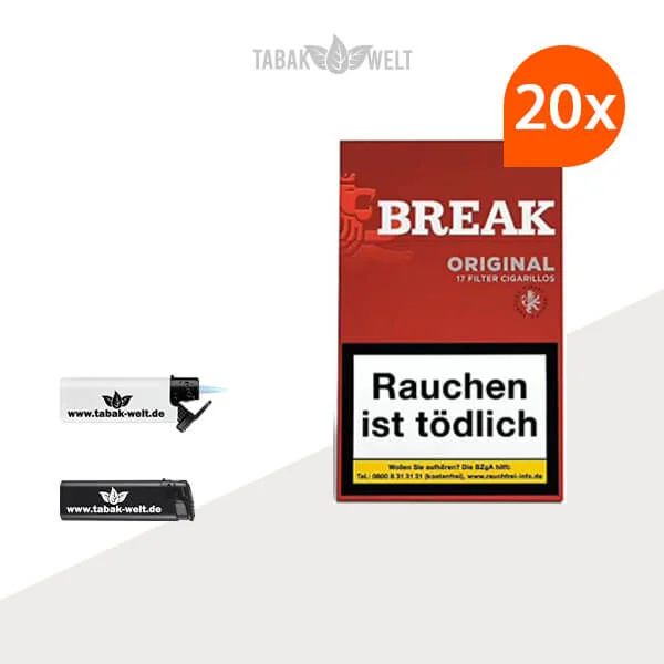 20x Break Red Zigarillos mit Filter 20x Break Red Zigarillos mit Filter
