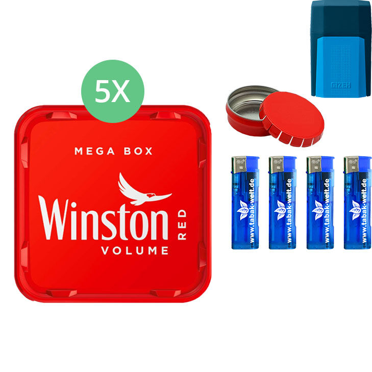 Winston Mega Box 5 x 140g mit Etui