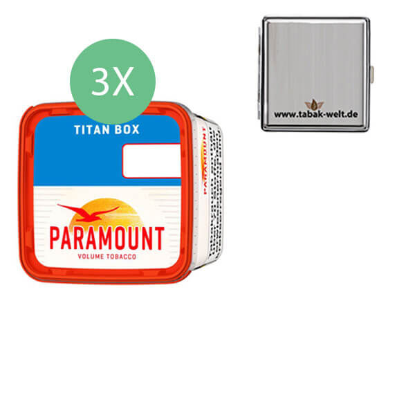 3 x Paramount Titan Box mit Metall Etui