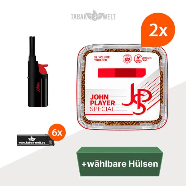 JPS John Player Tabak XL 2 x Eimer mit wählbaren Filterhülsen