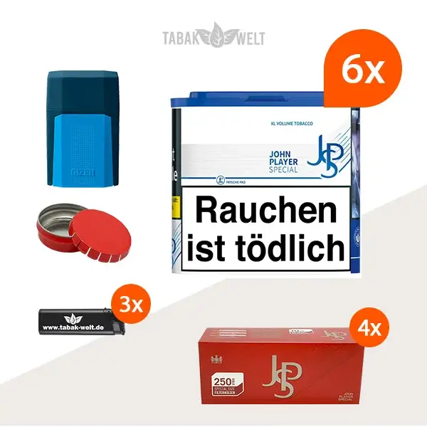 jps-john-player-blue-volumentabak-6x-dose-mit-1000-filterhuelsen-und-mini-aschenbecher