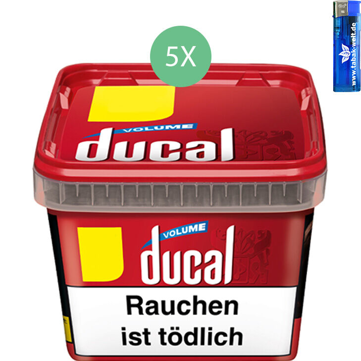 Ducal Tabak 5 x 195g mit Feuerzeugen