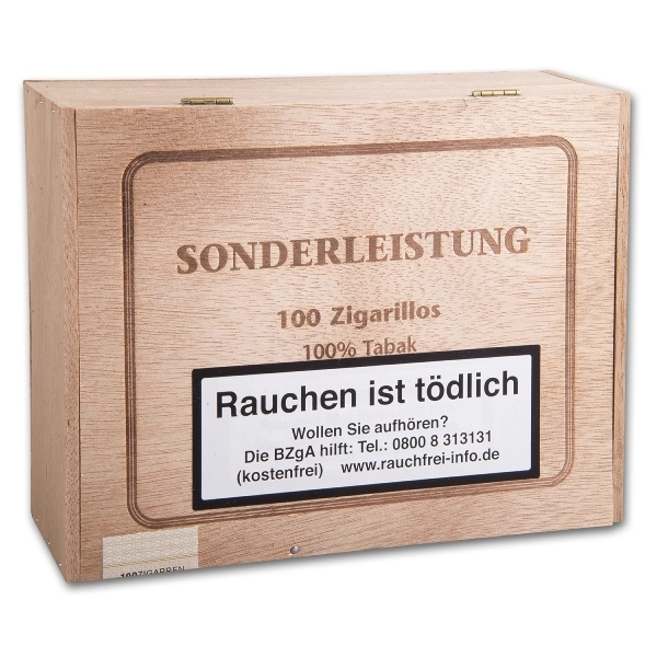 Sonderleistung Sumatra Zigarillos Holzkiste 100er