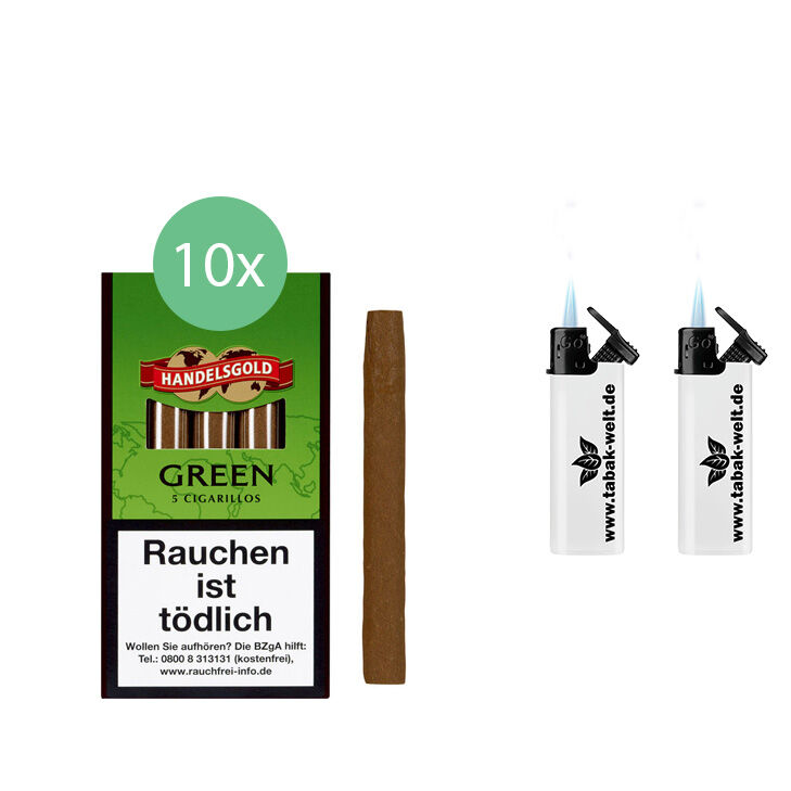 Handelsgold Sweet Zigarillos Green 10 x 5 Stück