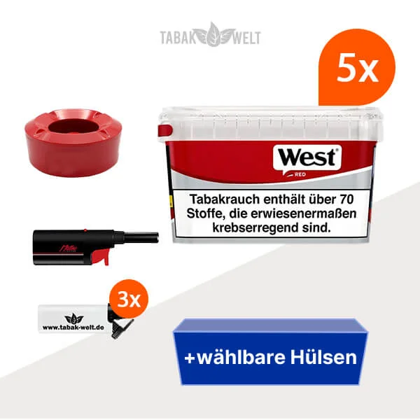5x-west-volumentabak-red-mega-box-mit-waehlbaren-huelsen 5x-west-volumentabak-red-mega-box-mit-waehlbaren-huelsen