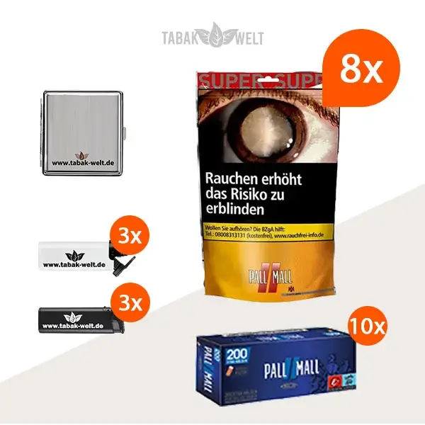 pall-mall-allround-red-volumentabak-8x-super-beutel-mit-2000-filterhuelsen
