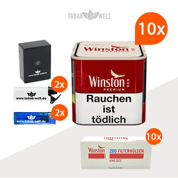 winston-premium-red-feinschnitttabak-10-x-dose-mit-2000-hulsen-und-etui