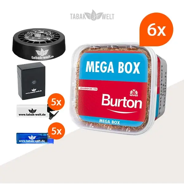 burton-red-volumentabak-6x-mega-box-mit-roulette-aschenbecher