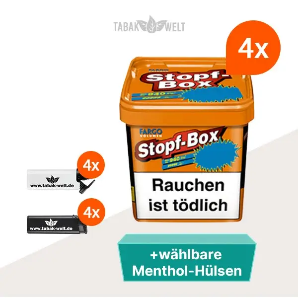 fargo-orange-volumentabak-xxl-4x-eimer-mit-waehlbaren-menthol-huelsen