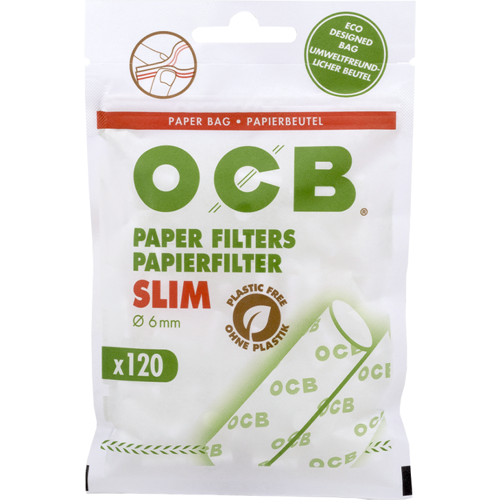 OCB Papier Filter Slim 6 mm 34 x 120 Stück