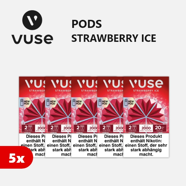 5x VUSE Pods Strawberry Ice