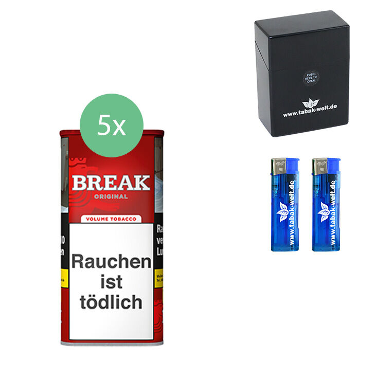 Break Orginal 5 x 100g mit Aschenbecher 