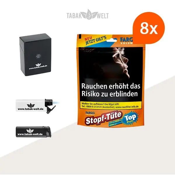 fargo-volumentabak-8x-stopf-tuete-mit-etui