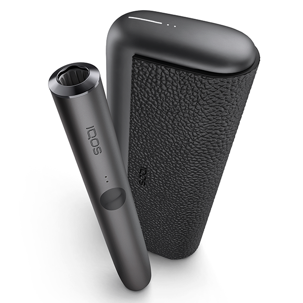 Die IQOS Iluma Prime in der Farbe Obsidian Black von oben