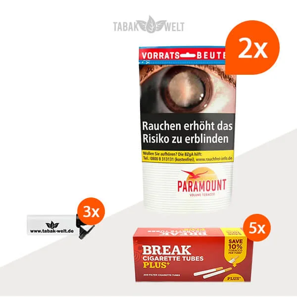 paramount-volumentabak-2x-beutel-mit-1000-plus-filterhuelsen-und-sturmfeuerzeugen
