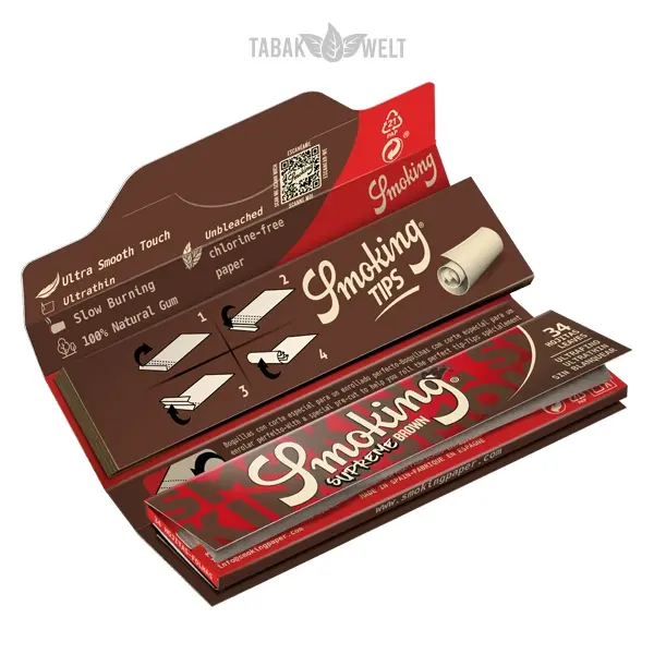 smoking-blaettchen-supreme-brown-king-size-34-blatt-tips-offen
