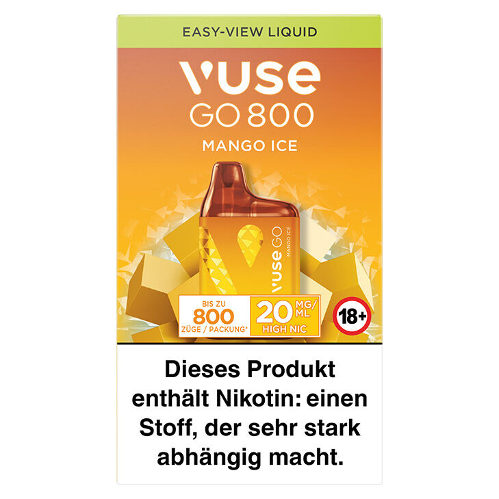Vuse GO 800 Mango Ice 20 mg Einweg E-Zigarette