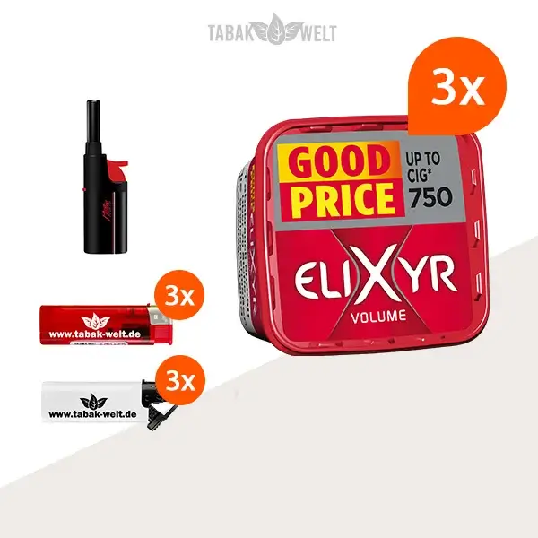 elixyr-red-rot-volumentabak-3x-eimer-mit-feuerzeuge