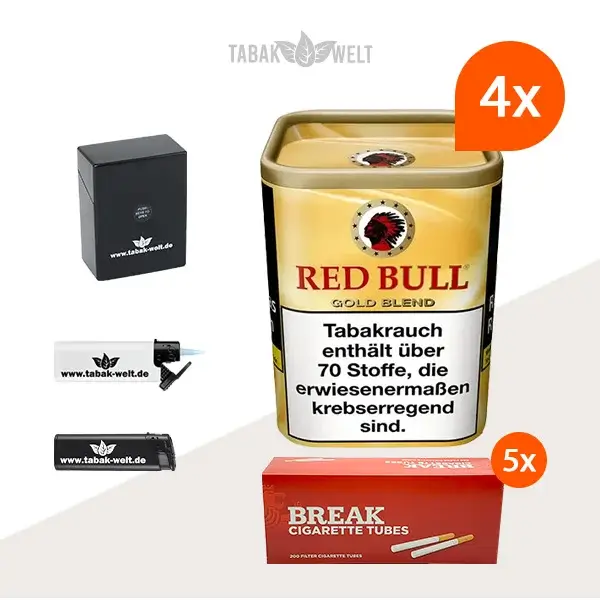 red-bull-gold-blend-feinschnitt-tabak-4x-dose-mit-1000-huelsen-und-etui