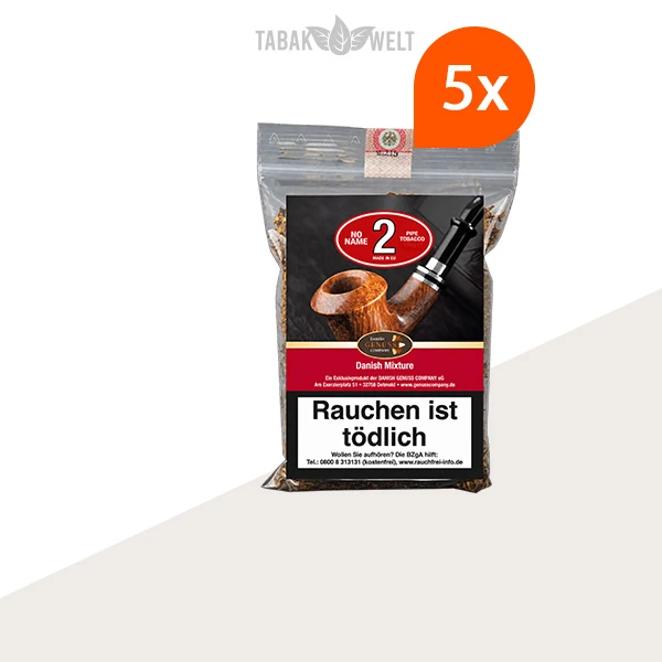 No Name No. 2 Danish Mixture Pfeifentabak – 5 Beutel