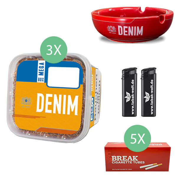 3 x Denim Mega Box mit 1000 Break Hülsen