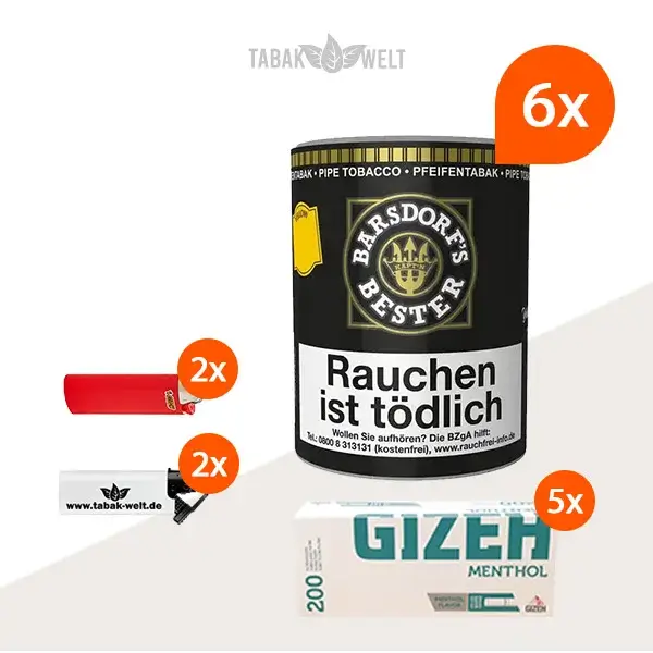 barsdorf-s-bester-vanilla-yellow-pfeifentabak-6x-dose-mit-gizeh-menthol-huelsen