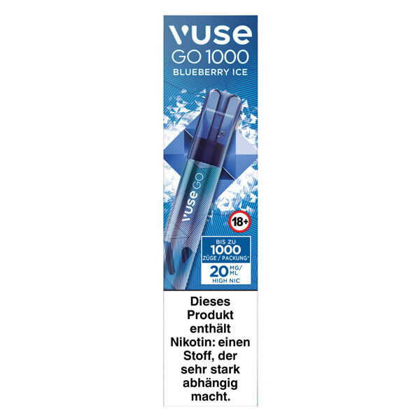 Vuse GO 1000 Blueberry Ice 20mg Einweg E-Zigarette