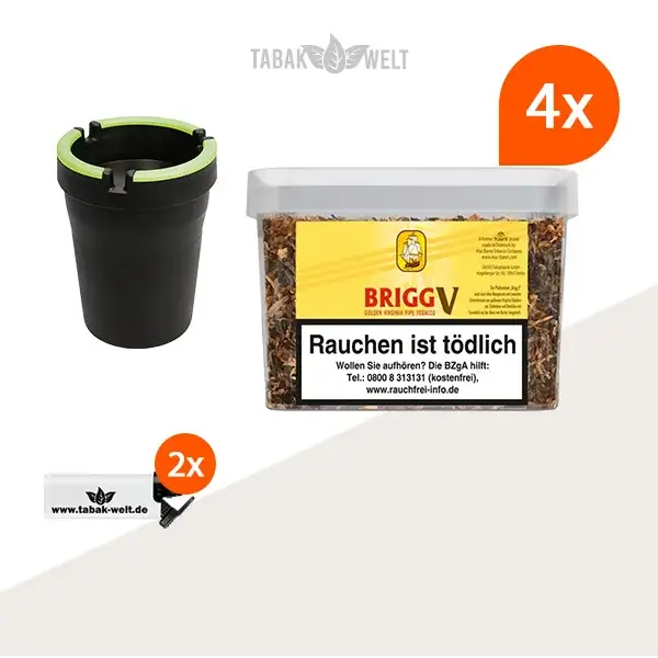 brigg-v-vanilla-pfeifentabak-4x-eimer-mit-aschenbecher