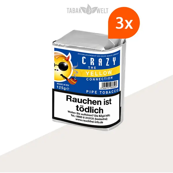 Crazy Yellow Vanilla Pfeifentabak – 3 Beutel