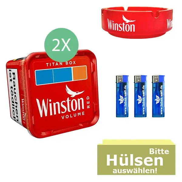 Winston Volumentabak 2 x Titan Box mit wählbaren Hülsen